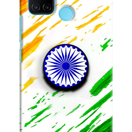 Indian Flag Ashoka Chakra Realme C17/Realme 7i Pop Case by Casekaro