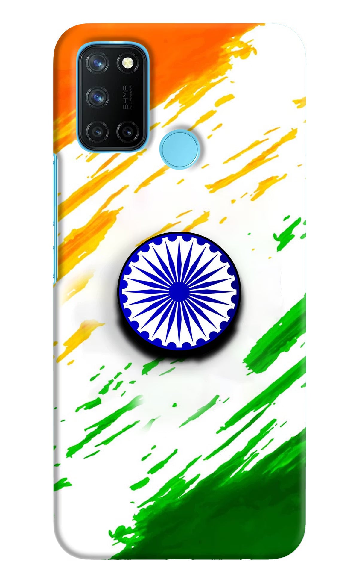 Indian Flag Ashoka Chakra Realme C17/Realme 7i Pop Case by Casekaro