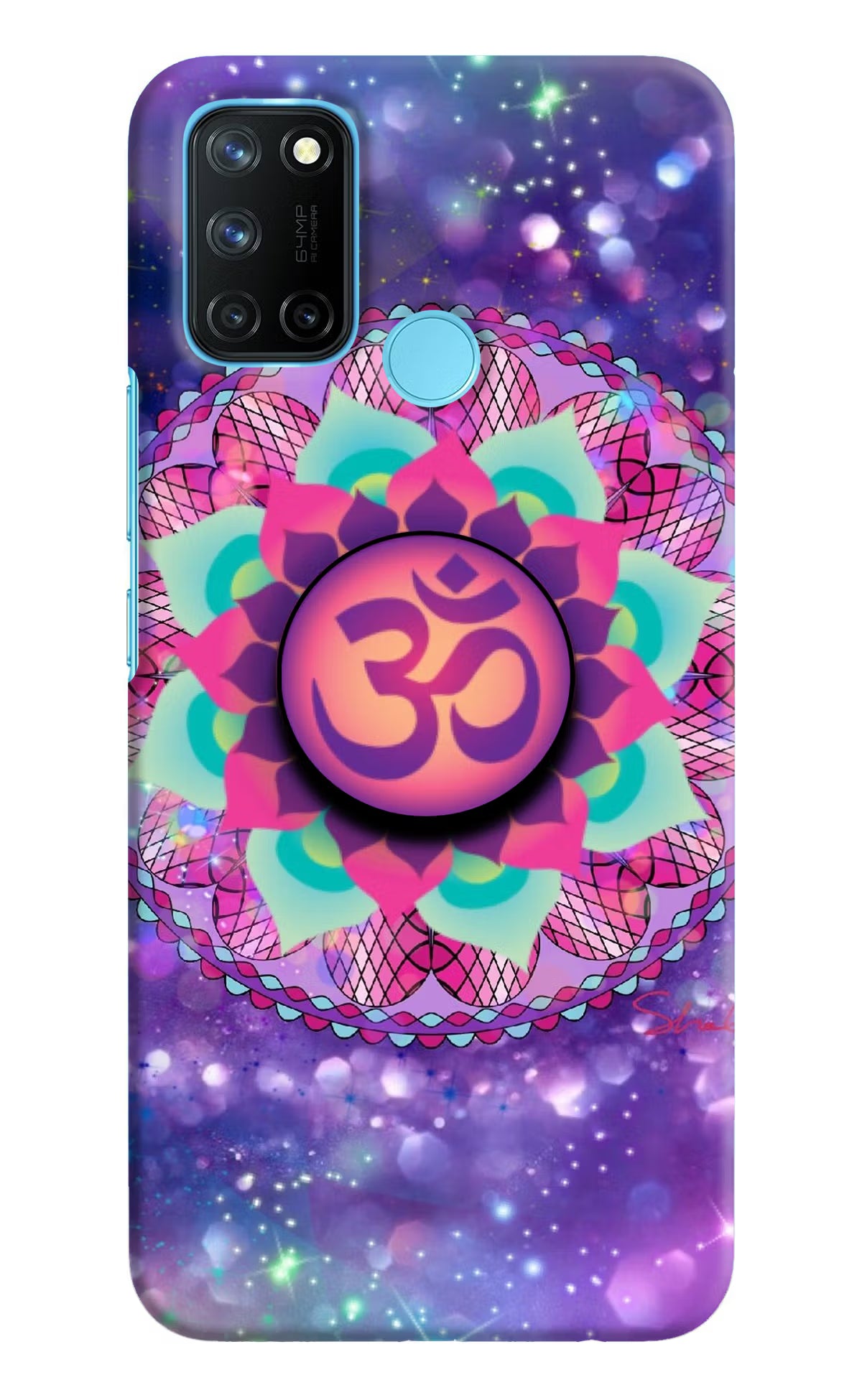 Om Purple Realme C17/Realme 7i Pop Case by Casekaro