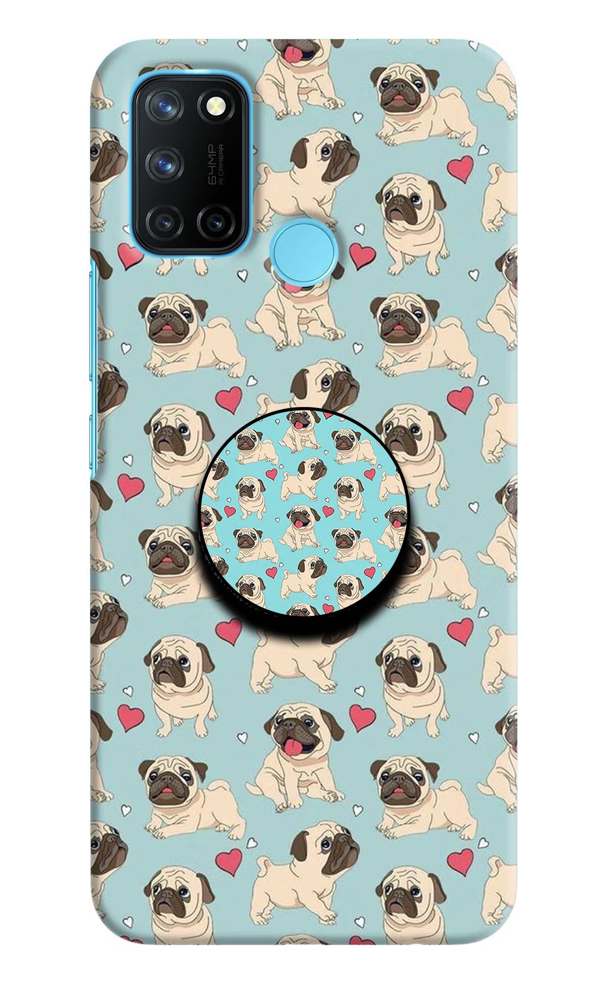 Pug Dog Realme C17/Realme 7i Pop Case by Casekaro