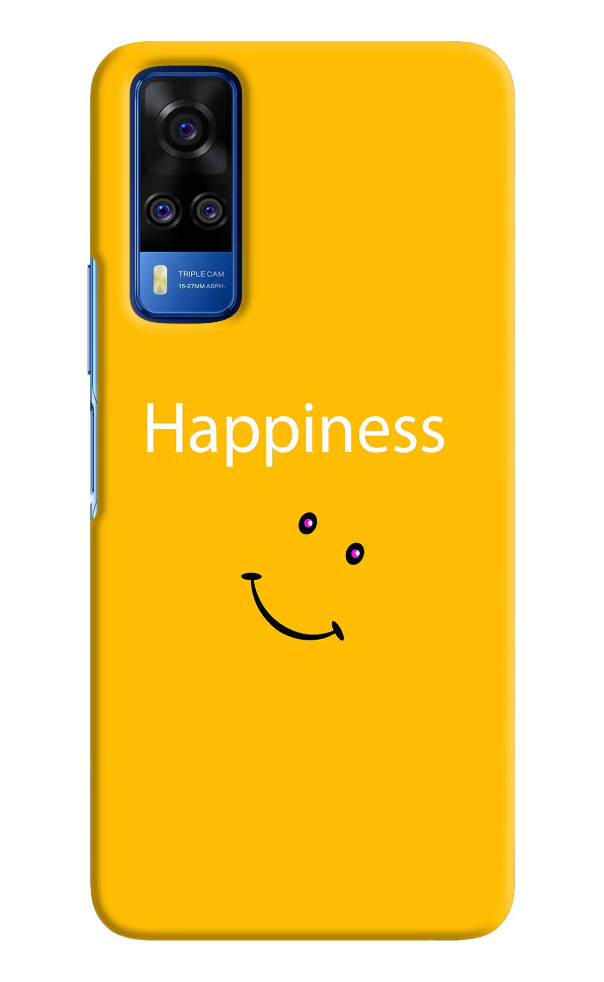 Happiness With Smiley Vivo Y51A/Y51 2020 Hard Case Back Cover by Casekaro