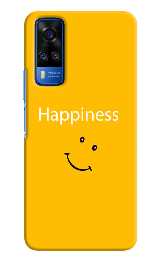Happiness With Smiley Vivo Y51A/Y51 2020 Hard Case Back Cover by Casekaro