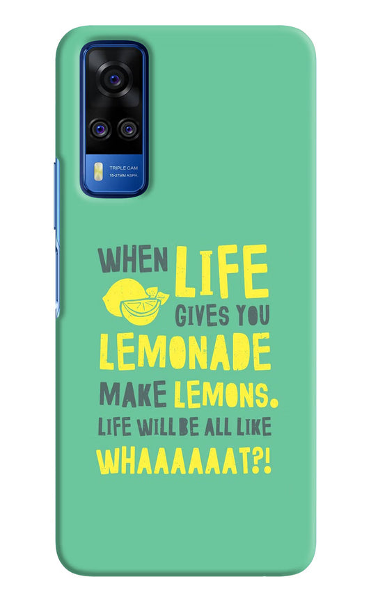Quote Vivo Y51A/Y51 2020 Hard Case Back Cover by Casekaro