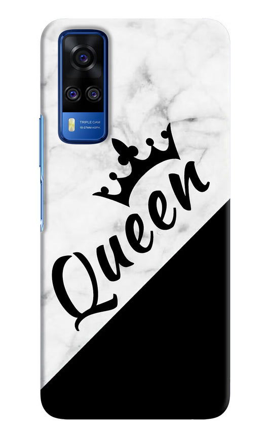 Queen Vivo Y51A/Y51 2020 Hard Case Back Cover by Casekaro