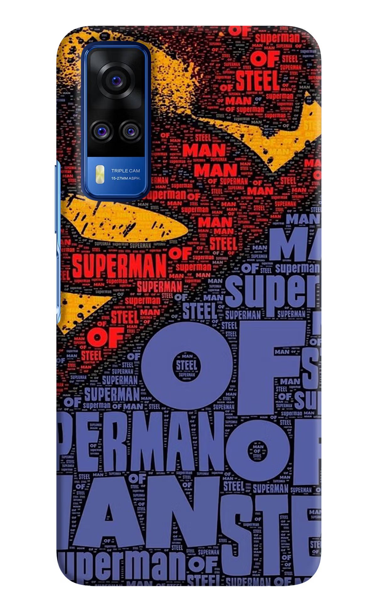 Superman Vivo Y51A/Y51 2020 Hard Case Back Cover by Casekaro