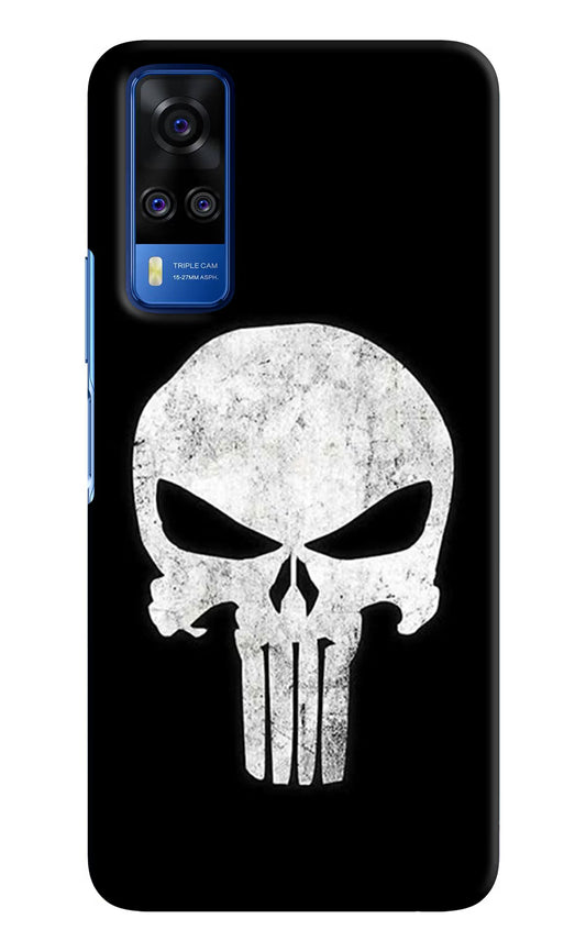 Punisher Skull Vivo Y51A/Y51 2020 Hard Case Back Cover by Casekaro