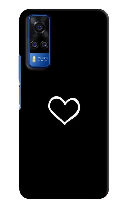 Heart Vivo Y51A/Y51 2020 Hard Case Back Cover by Casekaro