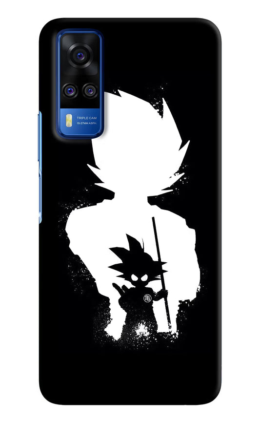 Goku Shadow Vivo Y51A/Y51 2020 Hard Case Back Cover by Casekaro