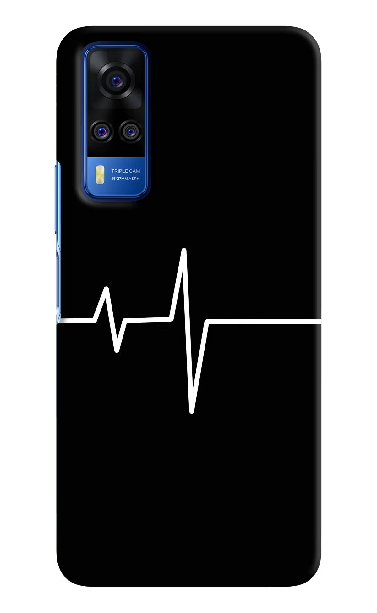 Heart Beats Vivo Y51A/Y51 2020 Hard Case Back Cover by Casekaro