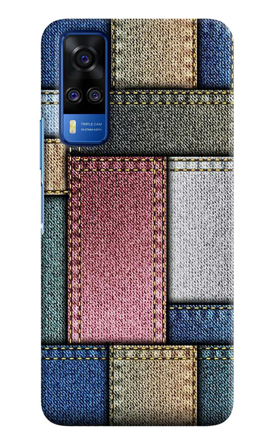 Multicolor Jeans Vivo Y51A/Y51 2020 Hard Case Back Cover by Casekaro