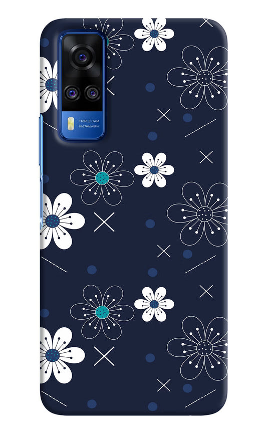 Flowers Vivo Y51A/Y51 2020 Hard Case Back Cover by Casekaro