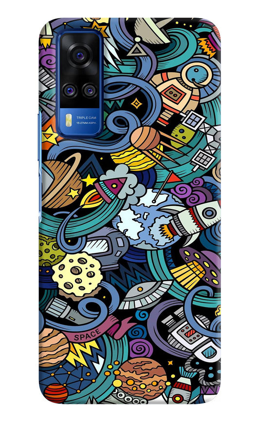 Space Abstract Vivo Y51A/Y51 2020 Hard Case Back Cover by Casekaro