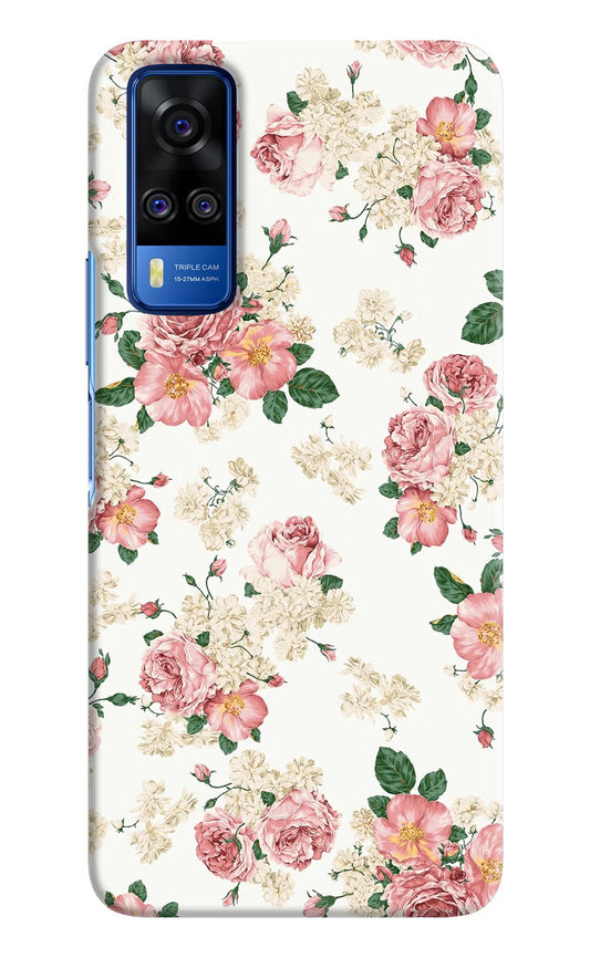 Flowers Vivo Y51A/Y51 2020 Hard Case Back Cover by Casekaro