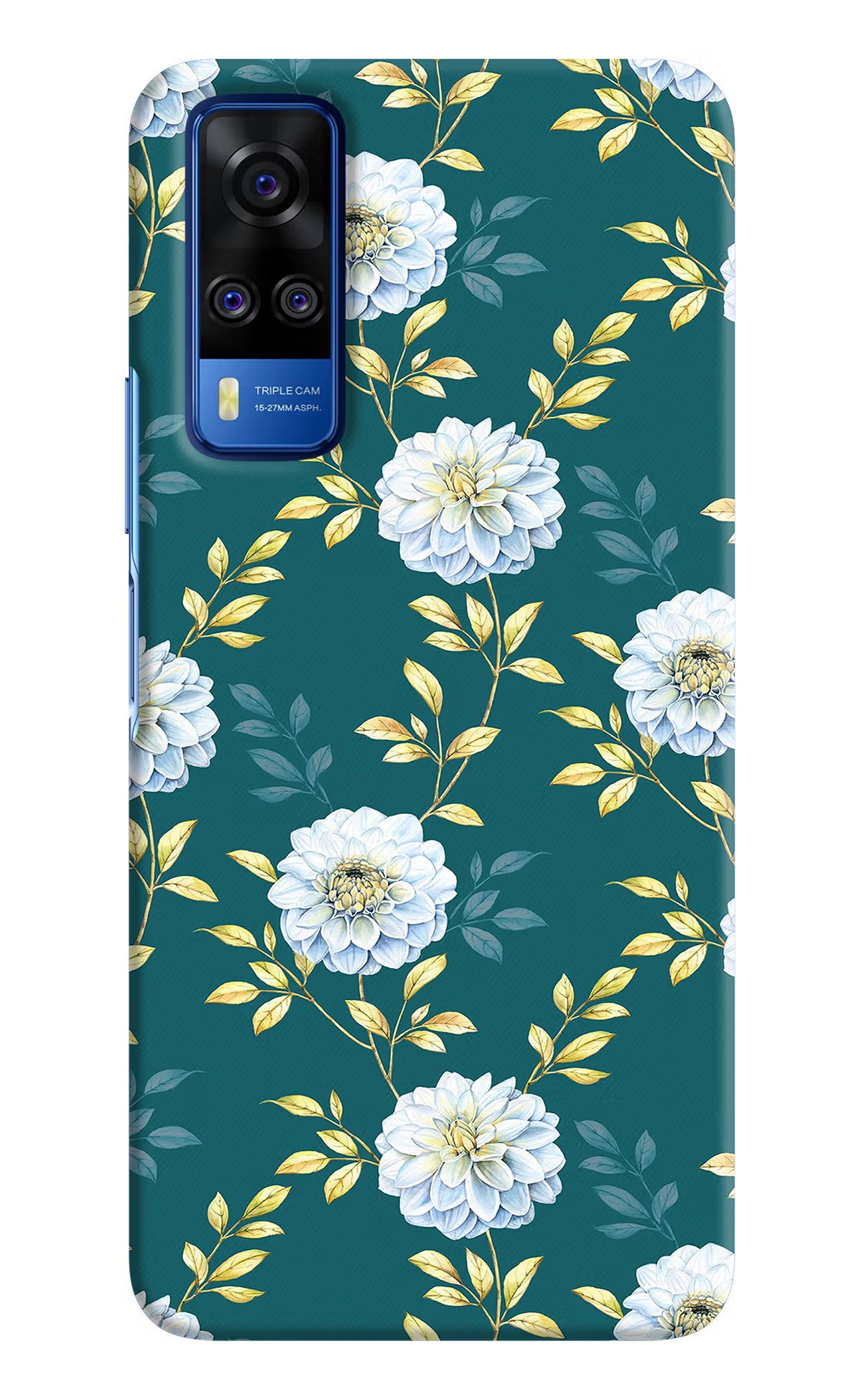 Flowers Vivo Y51A/Y51 2020 Hard Case Back Cover by Casekaro