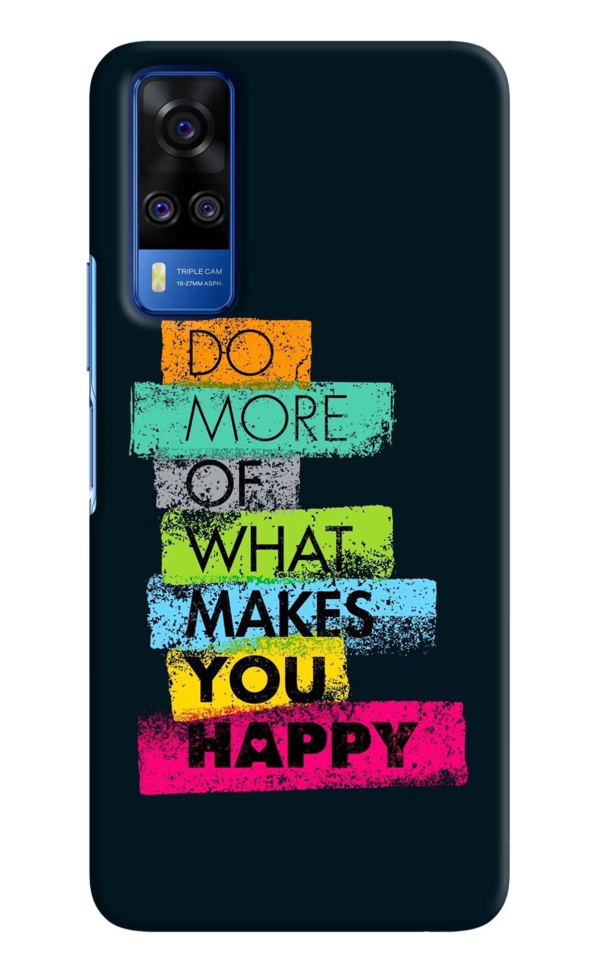 Do More Of What Makes You Happy Vivo Y51A/Y51 2020 Hard Case Back Cover by Casekaro