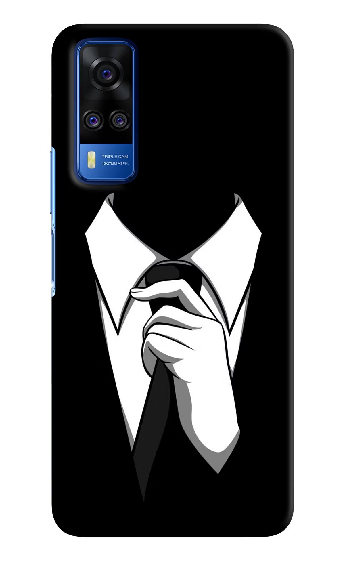 Black Tie Vivo Y51A/Y51 2020 Hard Case Back Cover by Casekaro