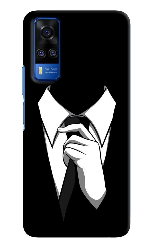 Black Tie Vivo Y51A/Y51 2020 Hard Case Back Cover by Casekaro
