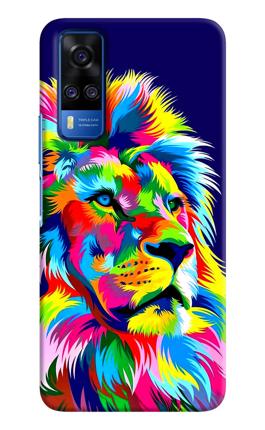 Vector Art Lion Vivo Y51A/Y51 2020 Hard Case Back Cover by Casekaro