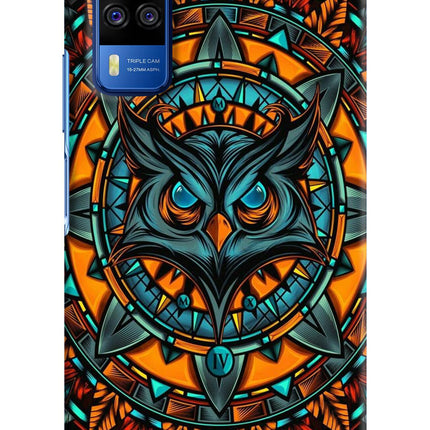 Angry Owl Art Vivo Y51A/Y51 2020 Hard Case Back Cover by Casekaro