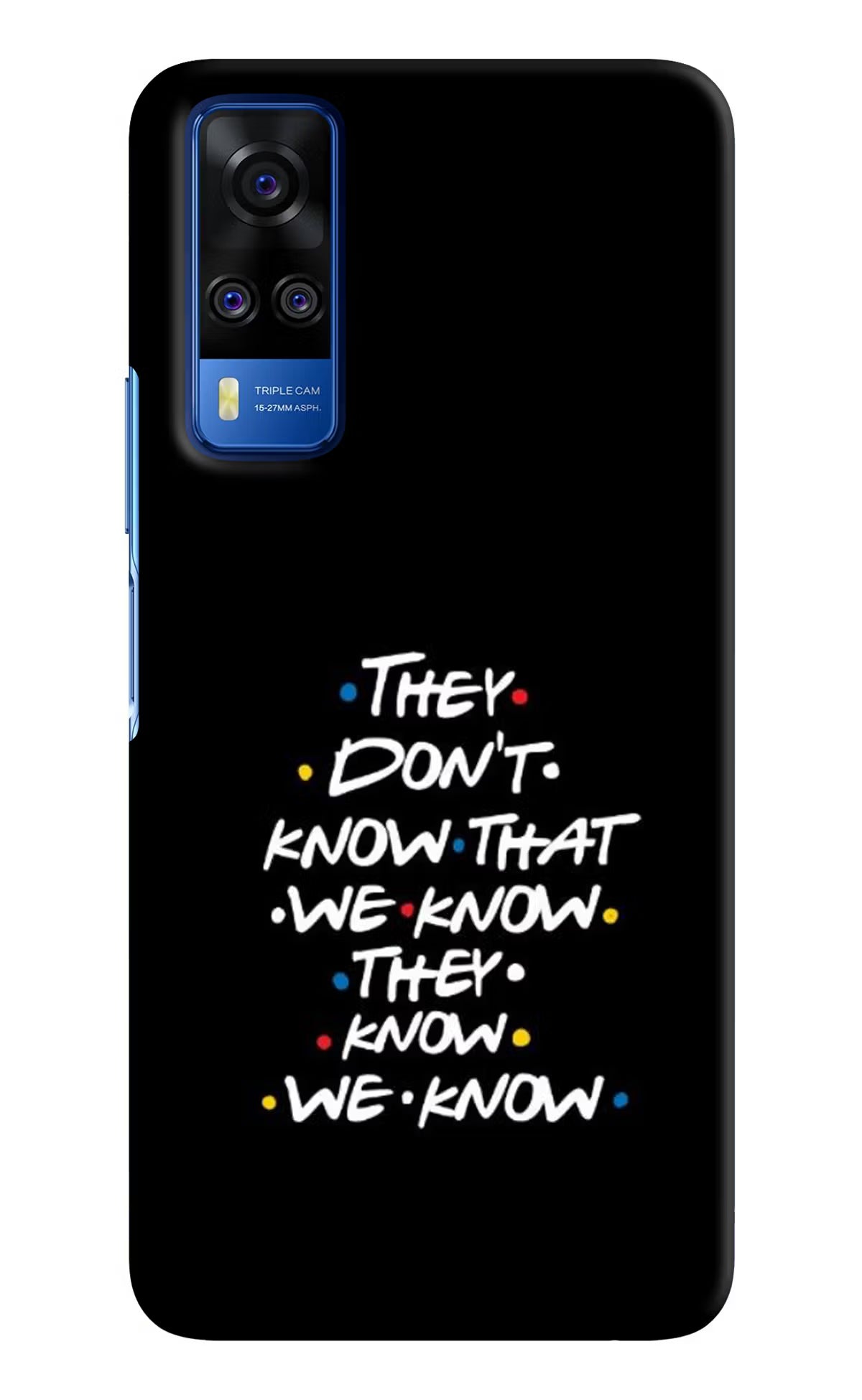 FRIENDS Dialogue Vivo Y51A/Y51 2020 Hard Case Back Cover by Casekaro