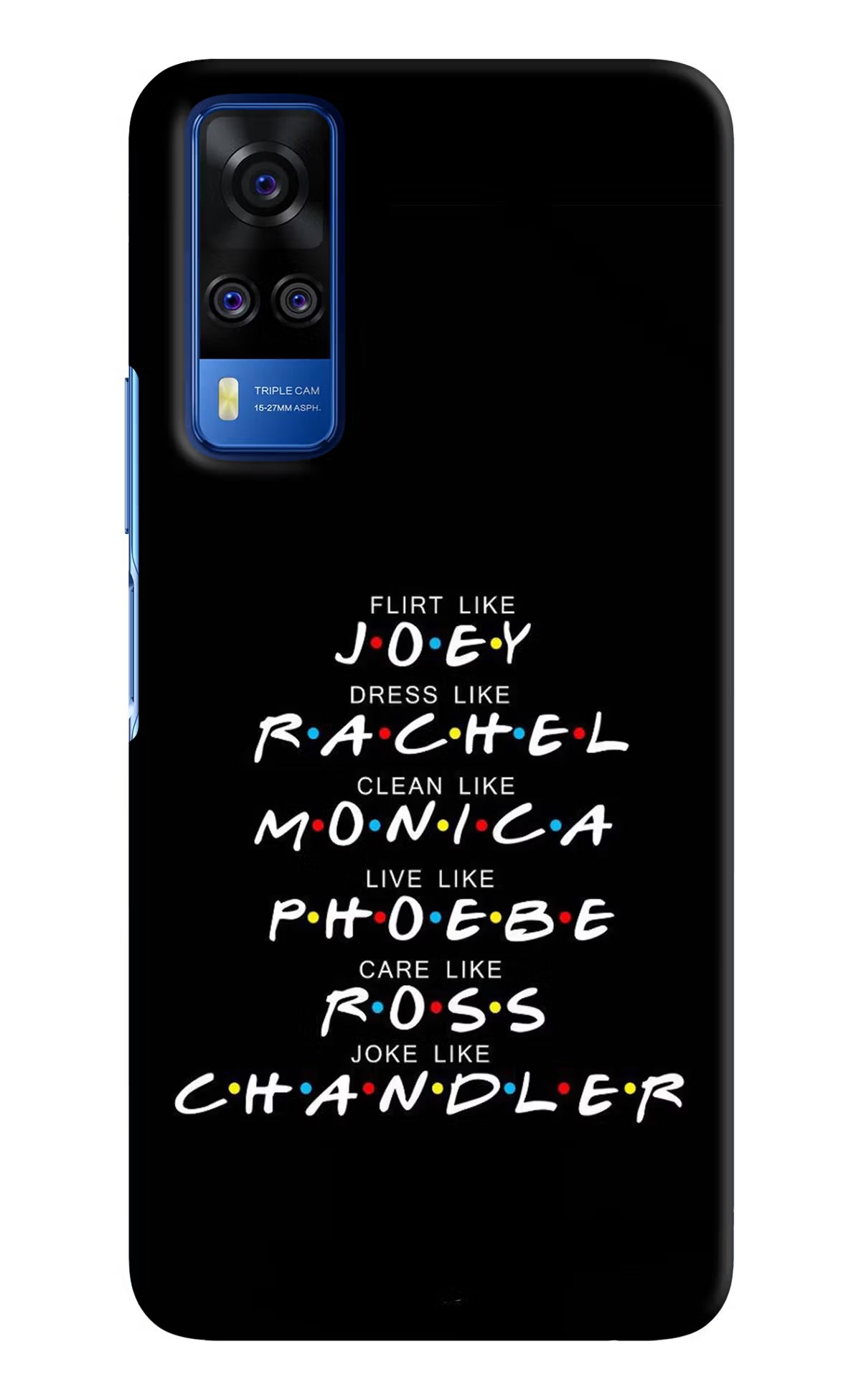 FRIENDS Character Vivo Y51A/Y51 2020 Hard Case Back Cover by Casekaro