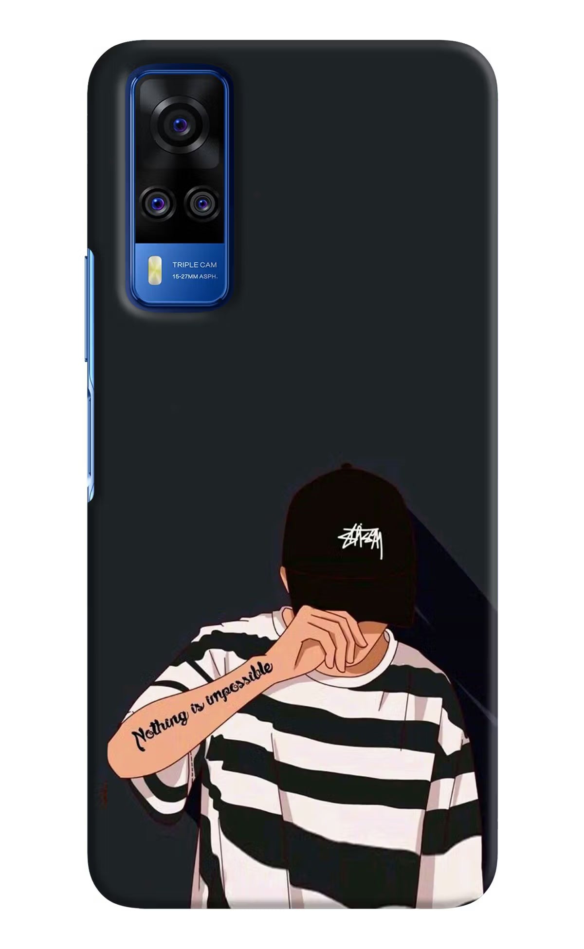 Aesthetic Boy Vivo Y51A/Y51 2020 Hard Case Back Cover by Casekaro
