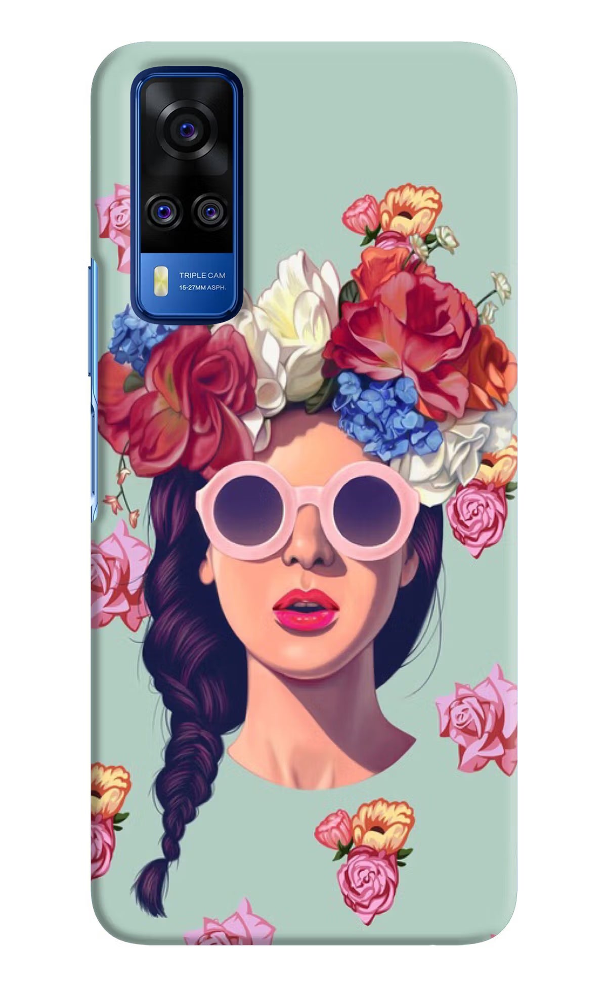 Pretty Girl Vivo Y51A/Y51 2020 Hard Case Back Cover by Casekaro