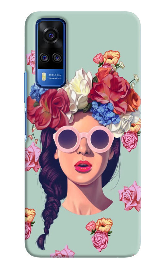 Pretty Girl Vivo Y51A/Y51 2020 Hard Case Back Cover by Casekaro