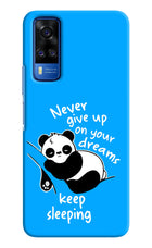 Keep Sleeping Vivo Y51A/Y51 2020 Hard Case Back Cover by Casekaro