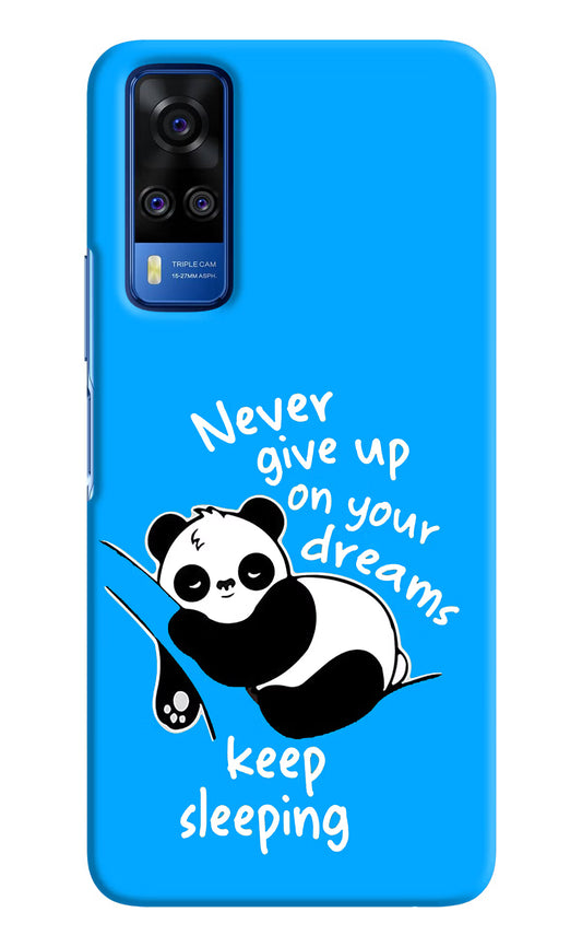 Keep Sleeping Vivo Y51A/Y51 2020 Hard Case Back Cover by Casekaro