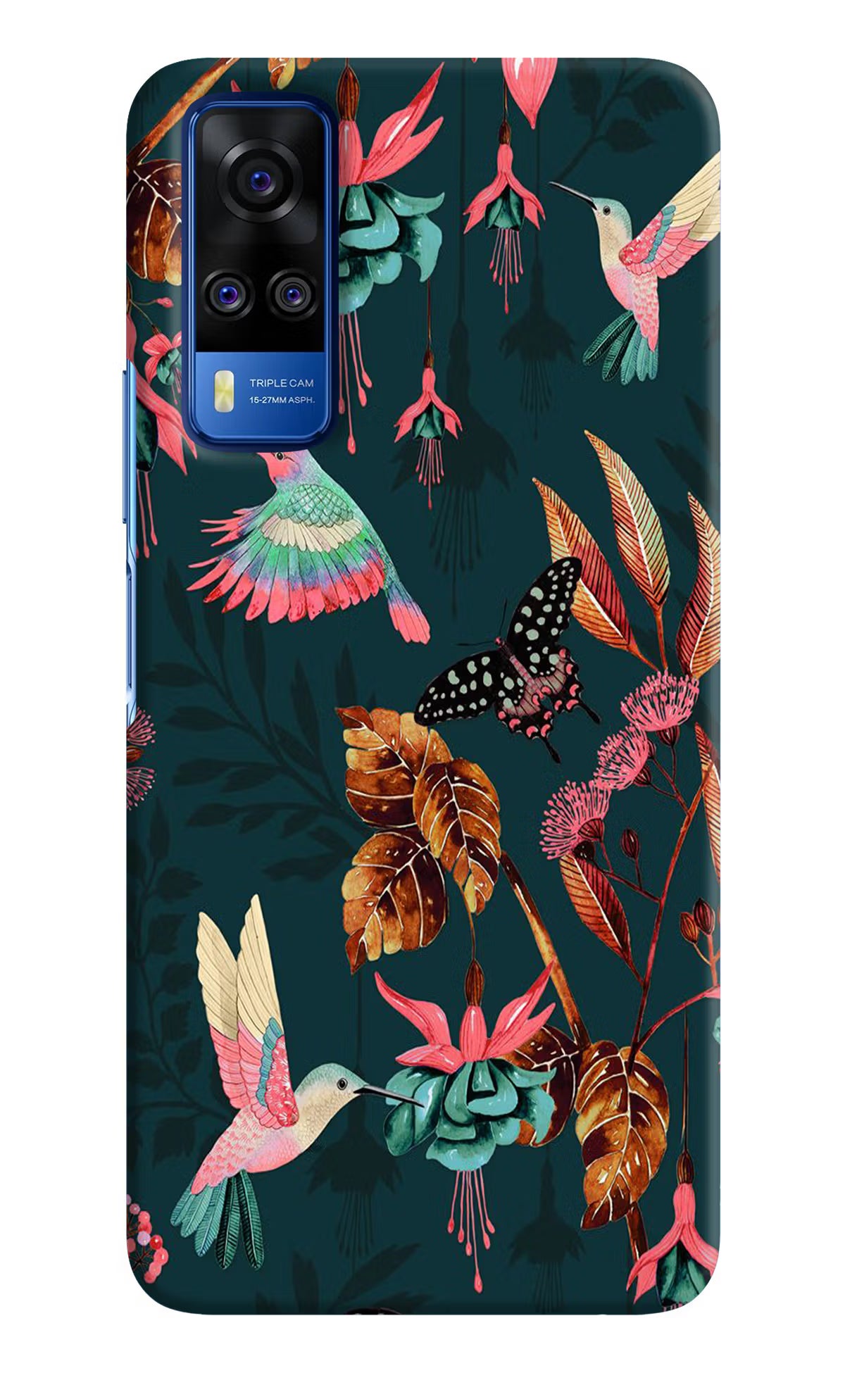 Birds Vivo Y51A/Y51 2020 Hard Case Back Cover by Casekaro