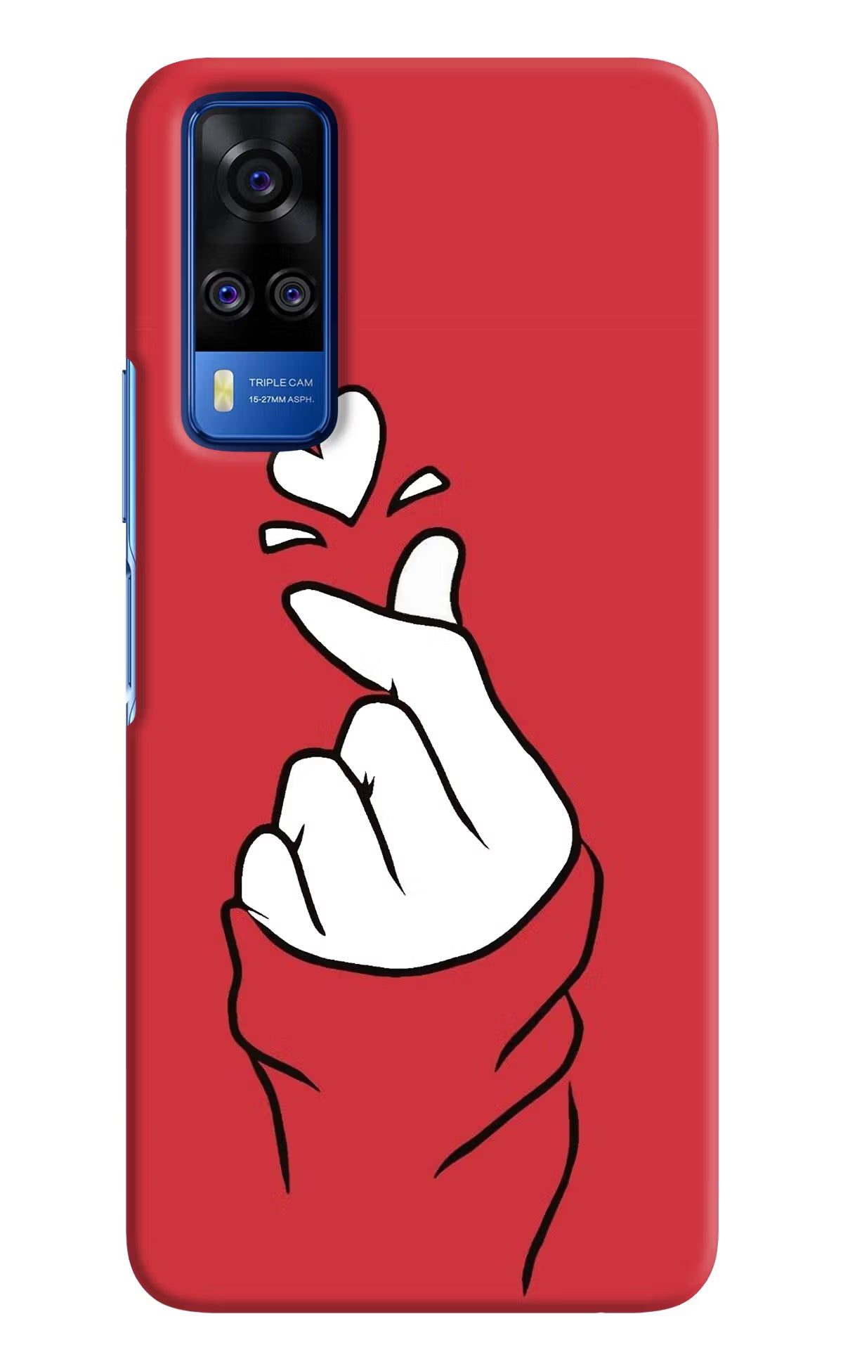 Korean Love Sign Vivo Y51A/Y51 2020 Hard Case Back Cover by Casekaro