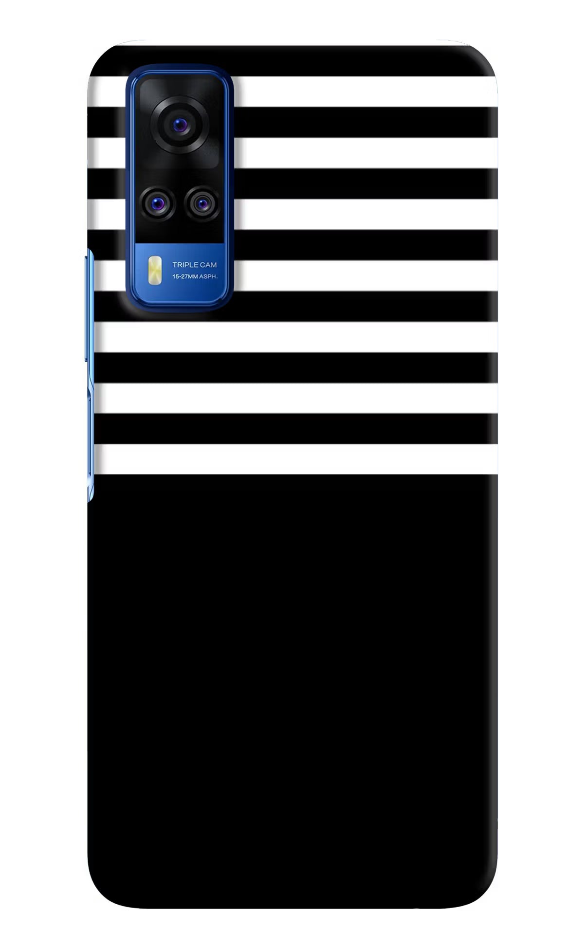 Black and White Print Vivo Y51A/Y51 2020 Hard Case Back Cover by Casekaro