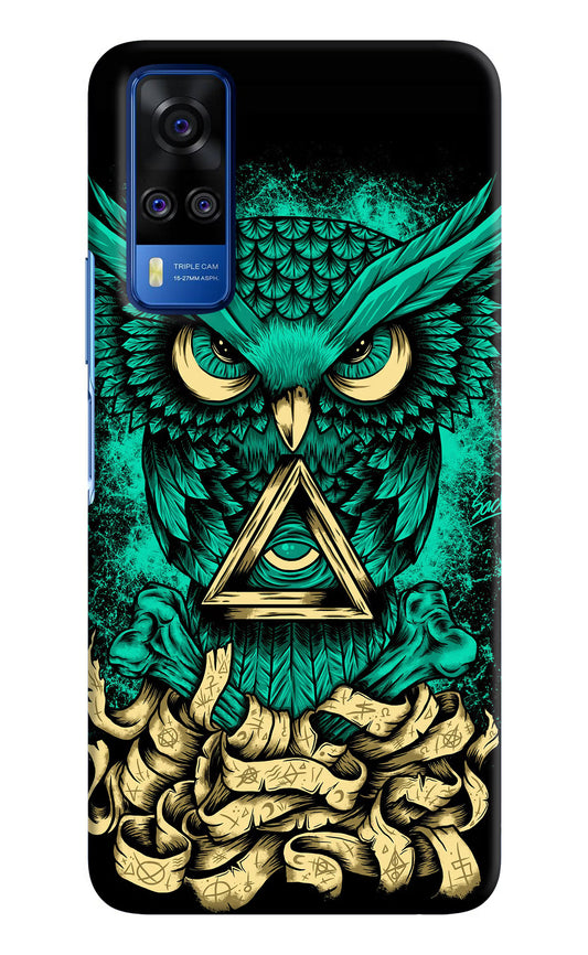 Green Owl Vivo Y51A/Y51 2020 Hard Case Back Cover by Casekaro