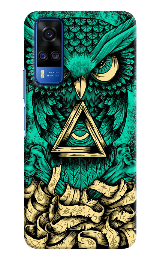 Green Owl Vivo Y51A/Y51 2020 Hard Case Back Cover by Casekaro