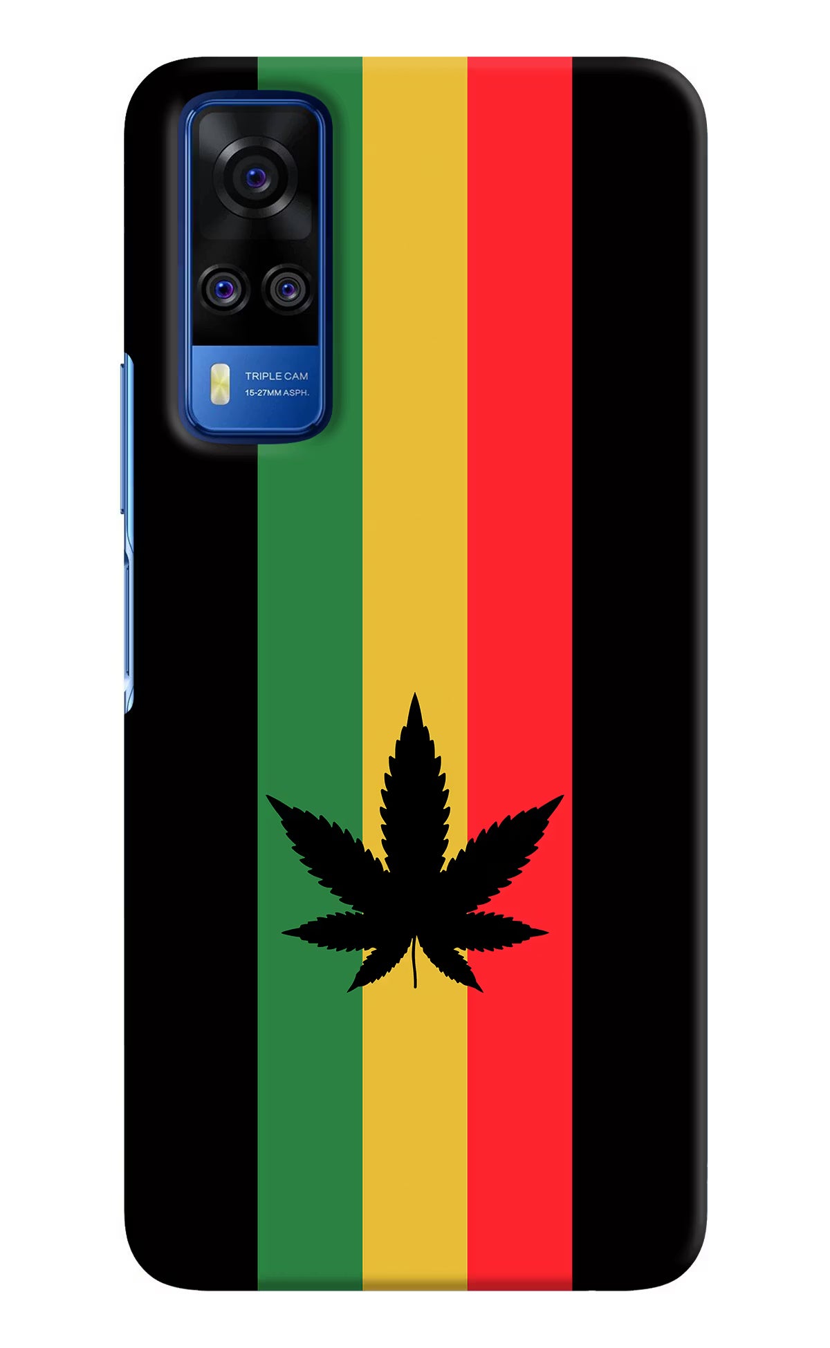 Weed Flag Vivo Y51A/Y51 2020 Hard Case Back Cover by Casekaro