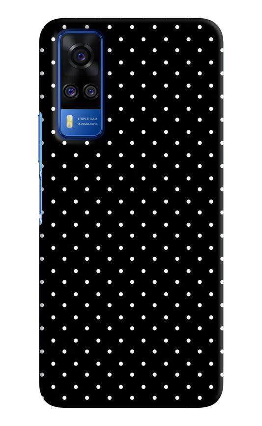 White Dots Vivo Y51A/Y51 2020 Hard Case Back Cover by Casekaro