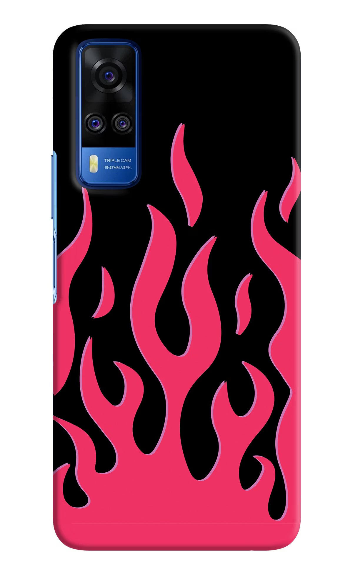 Fire Flames Vivo Y51A/Y51 2020 Hard Case Back Cover by Casekaro