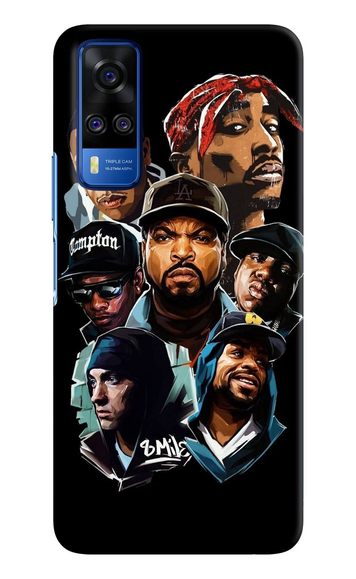 Rappers Vivo Y51A/Y51 2020 Hard Case Back Cover by Casekaro