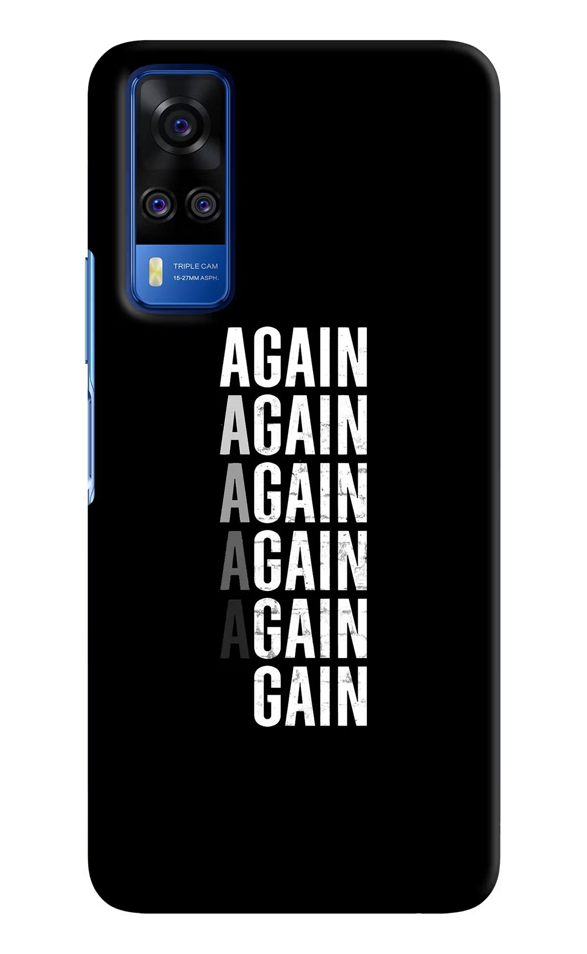 Again Again Gain Vivo Y51A/Y51 2020 Hard Case Back Cover by Casekaro