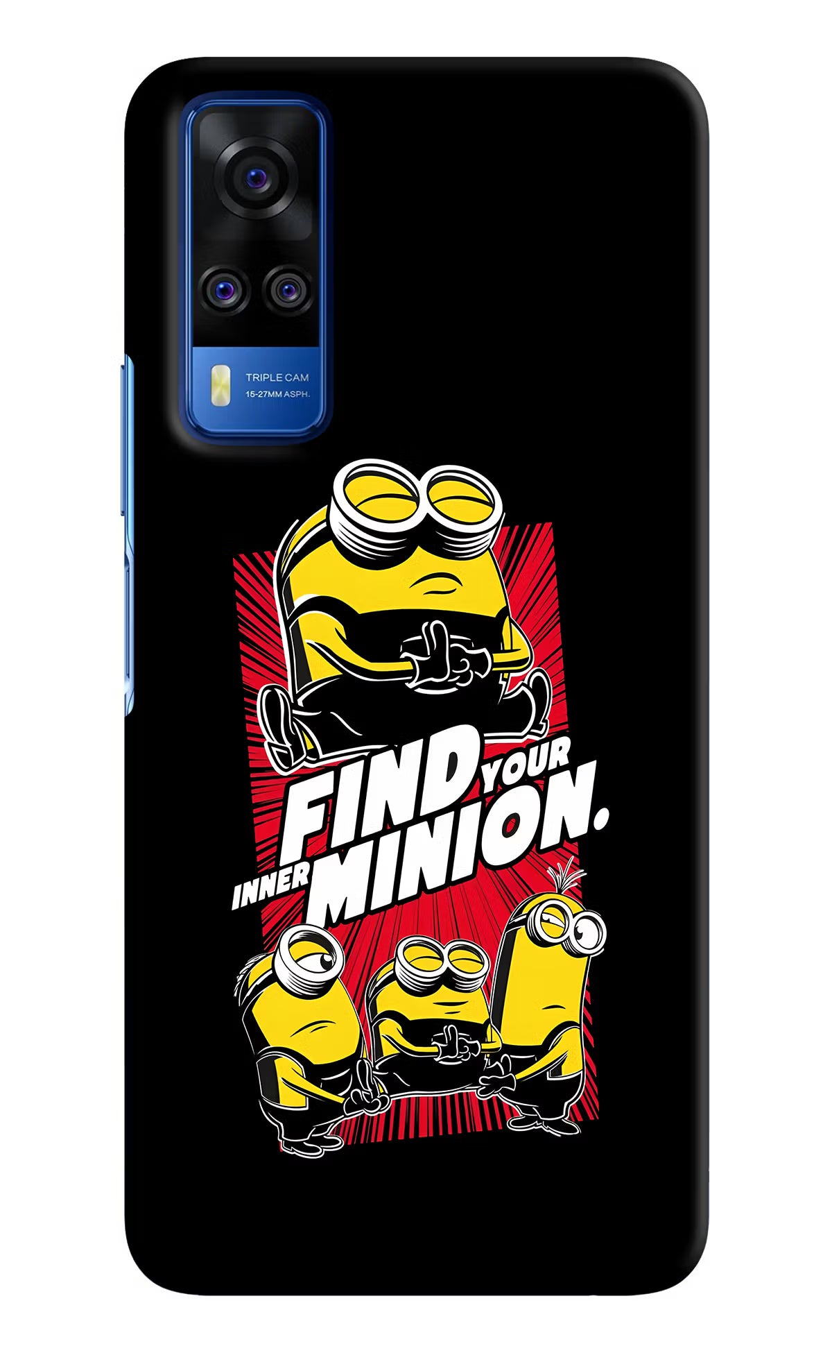 Find your inner Minion Vivo Y51A/Y51 2020 Hard Case Back Cover by Casekaro