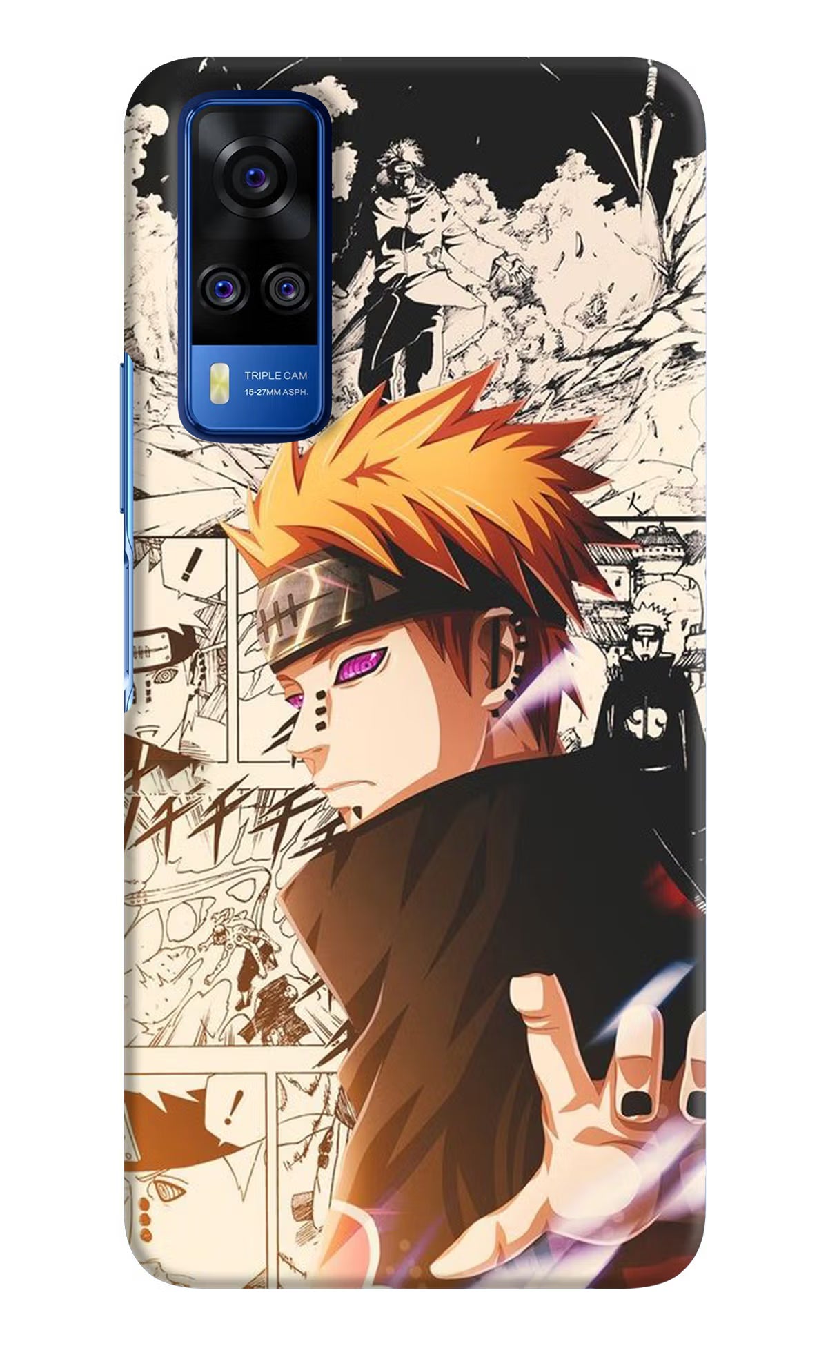 Pain Anime Vivo Y51A/Y51 2020 Hard Case Back Cover by Casekaro