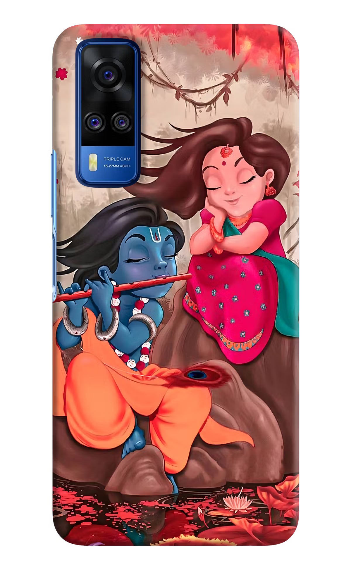 Radhe Krishna Vivo Y51A/Y51 2020 Hard Case Back Cover by Casekaro