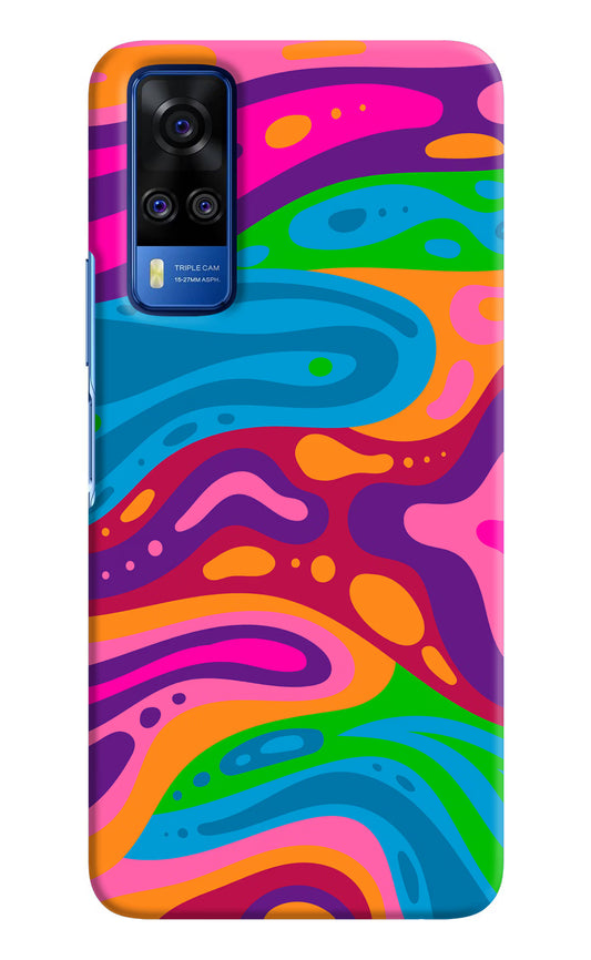 Trippy Pattern Vivo Y51A/Y51 2020 Hard Case Back Cover by Casekaro