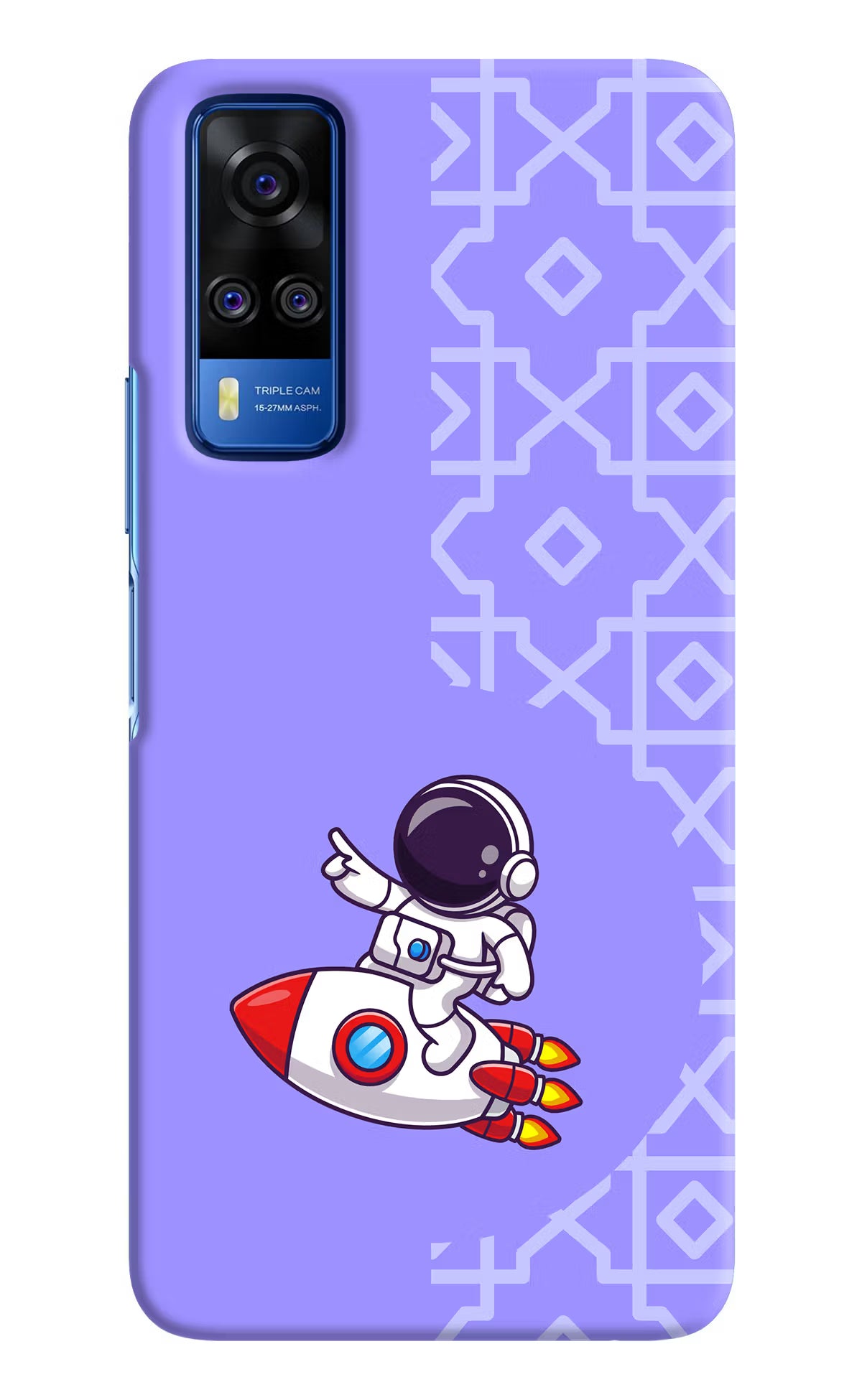 Cute Astronaut Vivo Y51A/Y51 2020 Hard Case Back Cover by Casekaro