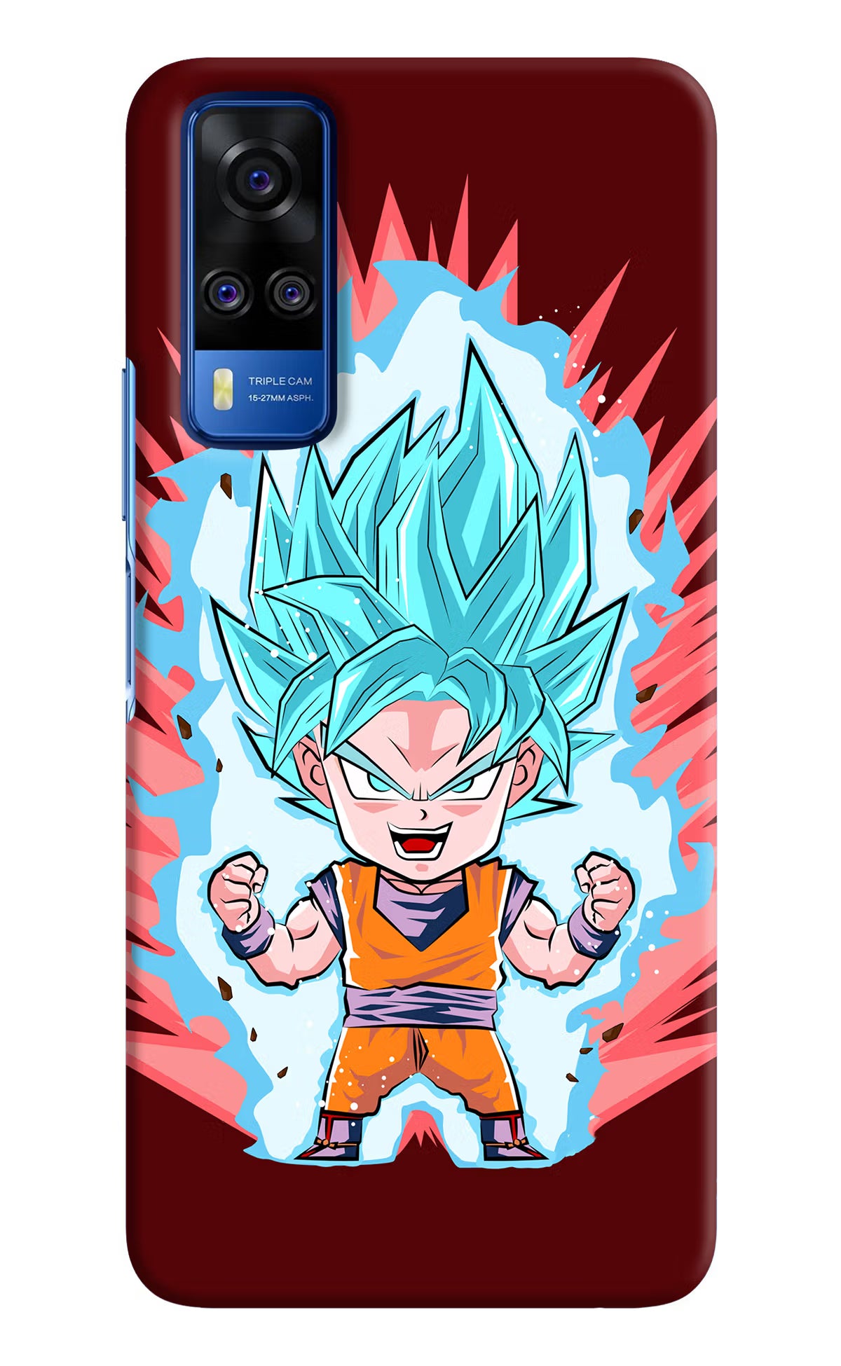 Goku Little Vivo Y51A/Y51 2020 Hard Case Back Cover by Casekaro