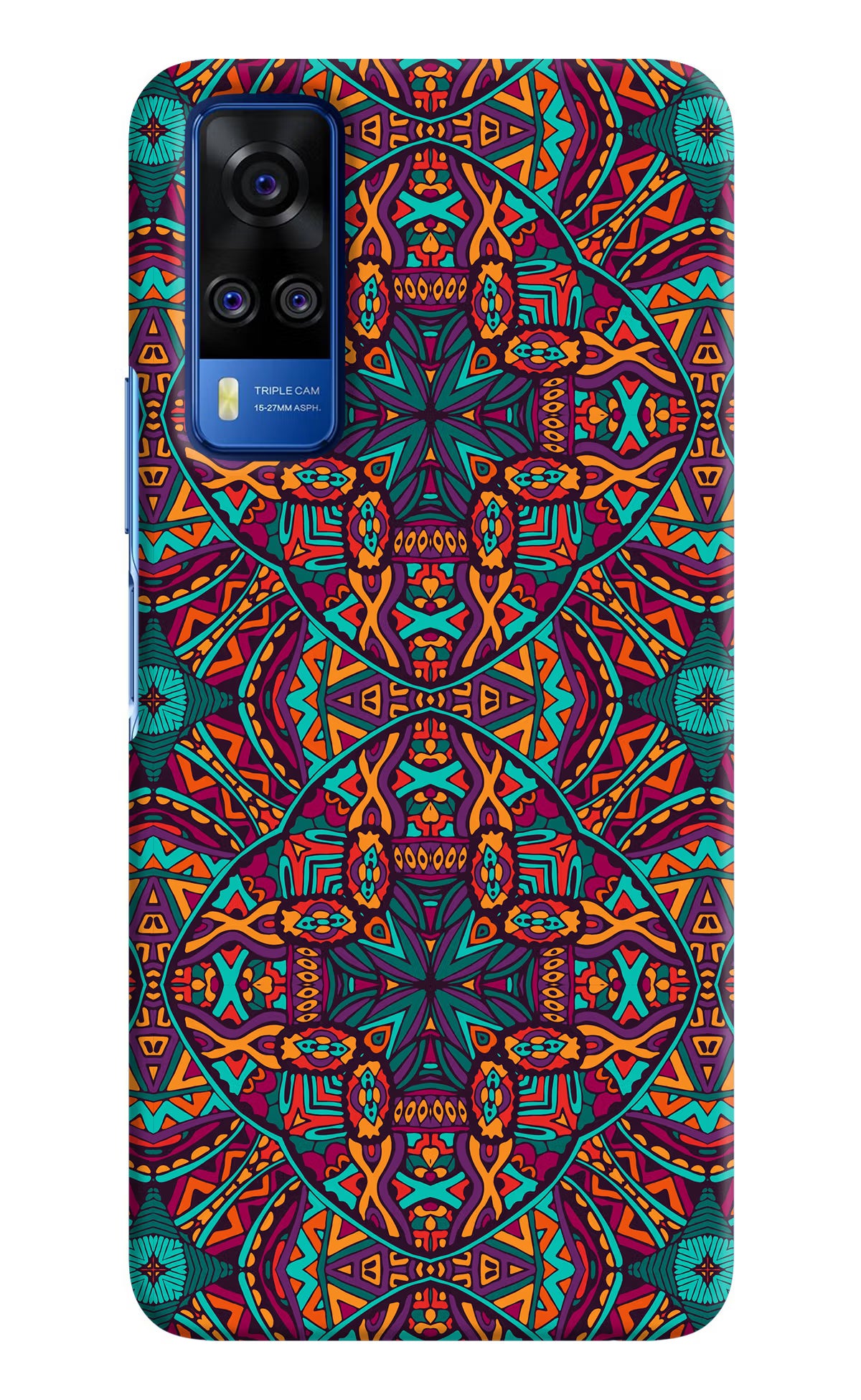 Colour Mandala Vivo Y51A/Y51 2020 Hard Case Back Cover by Casekaro