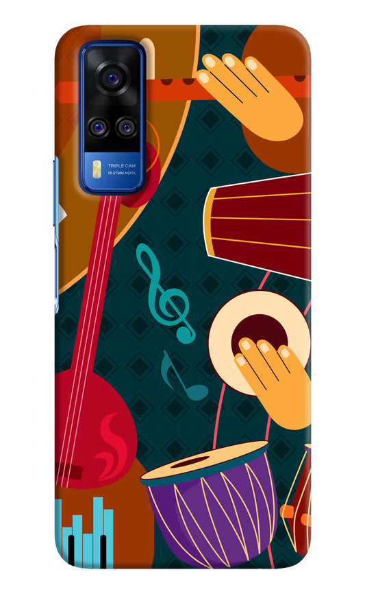 Music Instrument Vivo Y51A/Y51 2020 Hard Case Back Cover by Casekaro