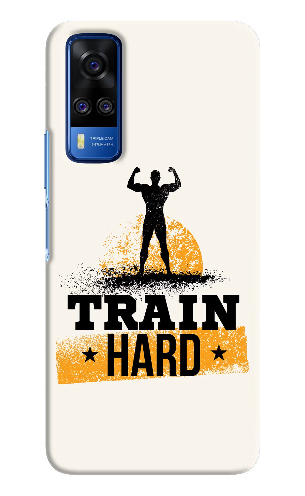 Train Hard Vivo Y51A/Y51 2020 Hard Case Back Cover by Casekaro