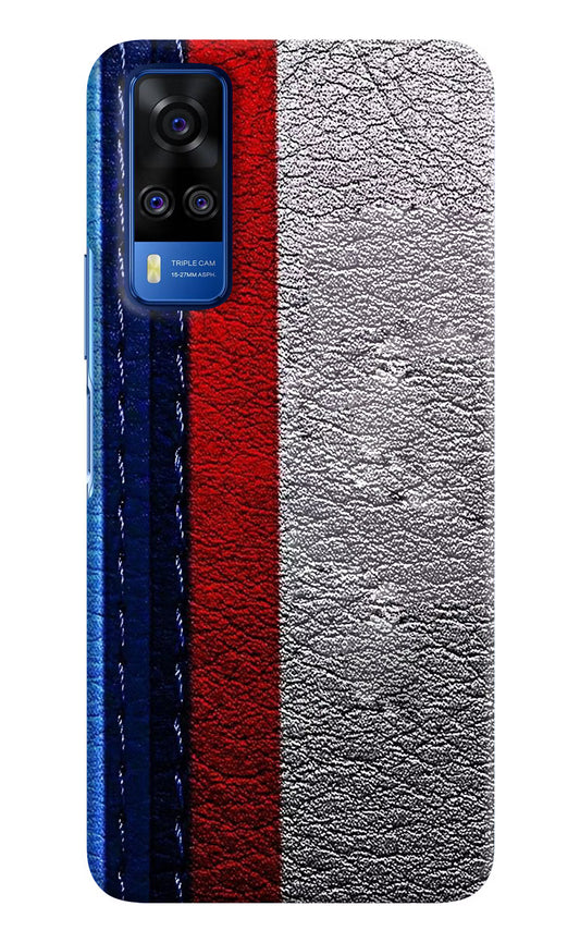 BMW Stripes Vivo Y51A/Y51 2020 Hard Case Back Cover by Casekaro